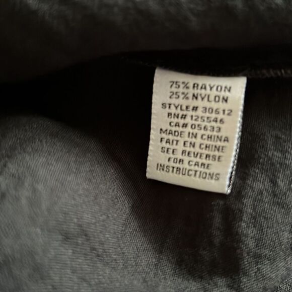 NWT Habitat Waffle Weave Pucker Black Button Front Swing Blouse Sz L/XL … - Picture 7 of 7